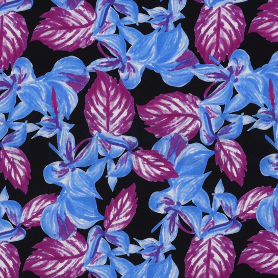 VISKOSE RADIANCE DIGITAL BLÄTTER SCHWARZ #7