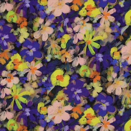 VISKOSE RADIANCE DIGITAL BLUMEN LILA/VIOLETT (hover)