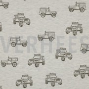 JERSEY MELANGE CARS ECRU MELANGE (thumbnail)