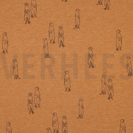 JERSEY MELANGE ERDMÄNNCHEN CAMEL MELIERT (hover)
