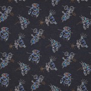 JERSEY MELANGE ROBOTS INDIGO MELANGE (thumbnail)
