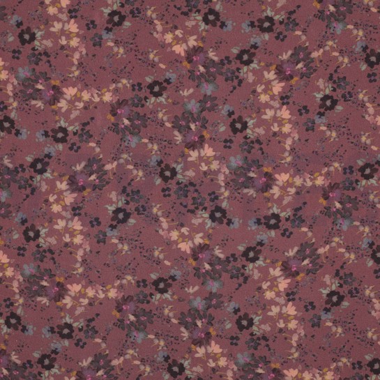 VISKOSE ROSELLA STRETCH DIGITAL BLUMEN ROSENHOLZ #7