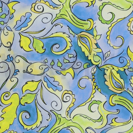 VISKOSE RADIANCE DIGITAL ABSTRAKT BLAU (hover)