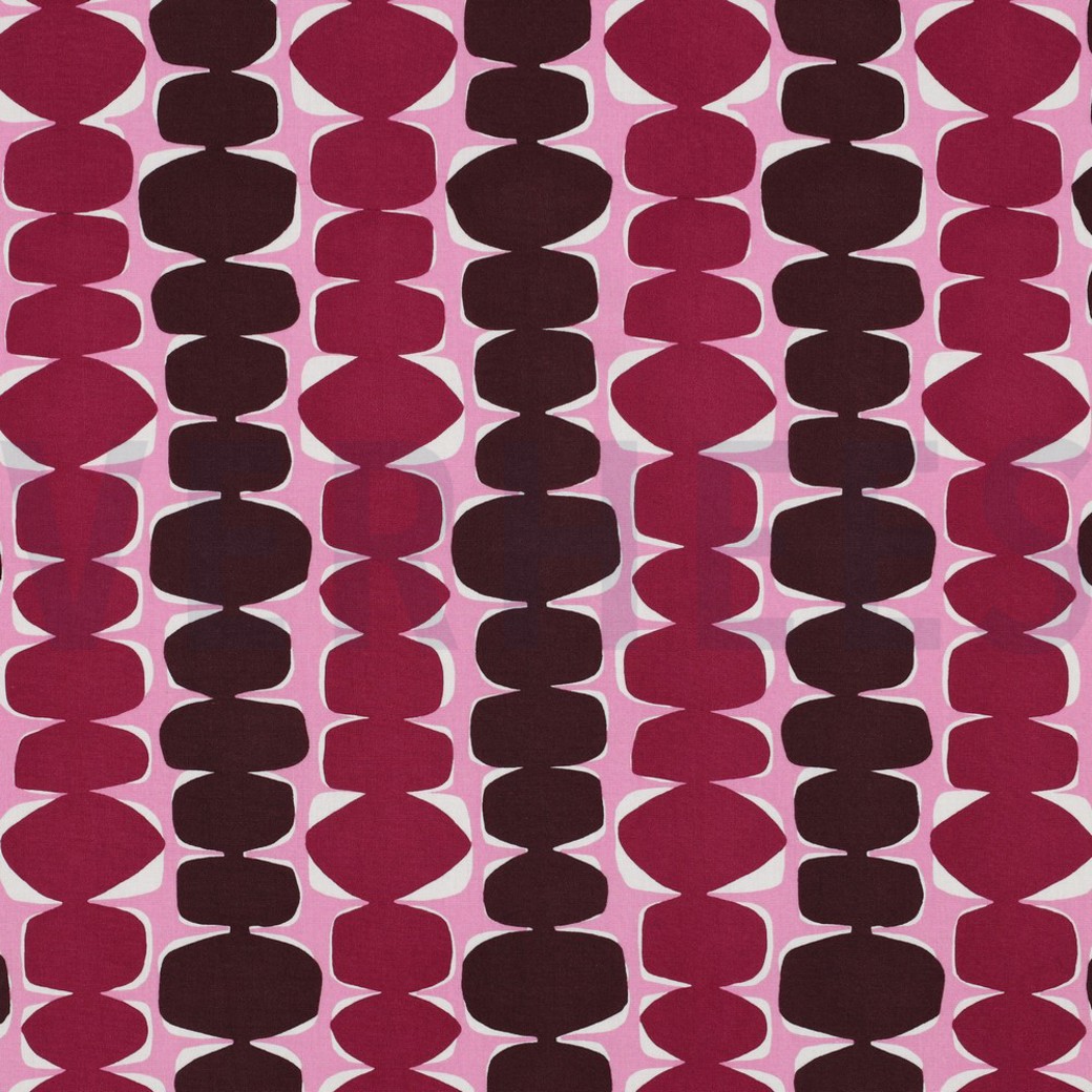 LENZING ECOVERO ABSTRACT FUCHSIA