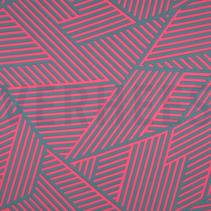 MAGNOLIA STRETCH GEOMETRISCH FUCHSIE (hover)
