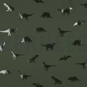RAINCOAT DINOSAURS DARK GREEN (thumbnail)