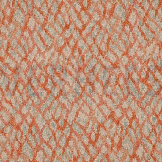 LEINEN JERSEY DIGITAL ANIMAL SKIN APRIKOSE #7