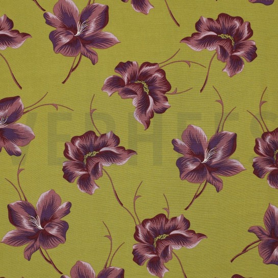 VISCOSE RADIANCE BLOEMEN GROEN #7