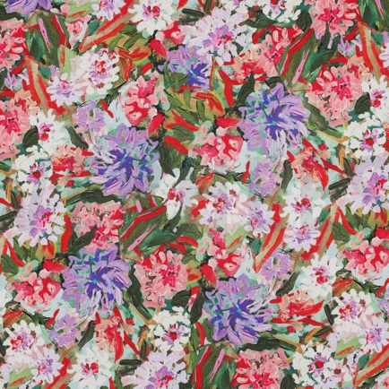 VISKOSE SATIN DIGITAL BLUMEN LILA/VIOLETT (hover)