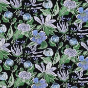 VISCOSE JERSEY DIGITAL FLOWERS BLACK (thumbnail)