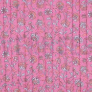 STEPPED DOUBLE GAUZE FLOWERS 2-SIDED FUCHSIA/LIGHT BLUE (thumbnail)