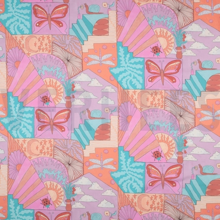 BAUMWOLLE POPELINE DIGITAL KLEINE WESEN NERIDA HANSEN MINZE (hover)