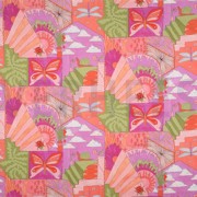 FINE POPLIN DIGITAL LITTLE CREATURES NERIDA HANSEN BRIGHT PINK (thumbnail)