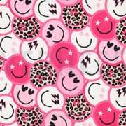 FRENCH TERRY DIGITAL HAPPY FACES PINK (thumbnail)