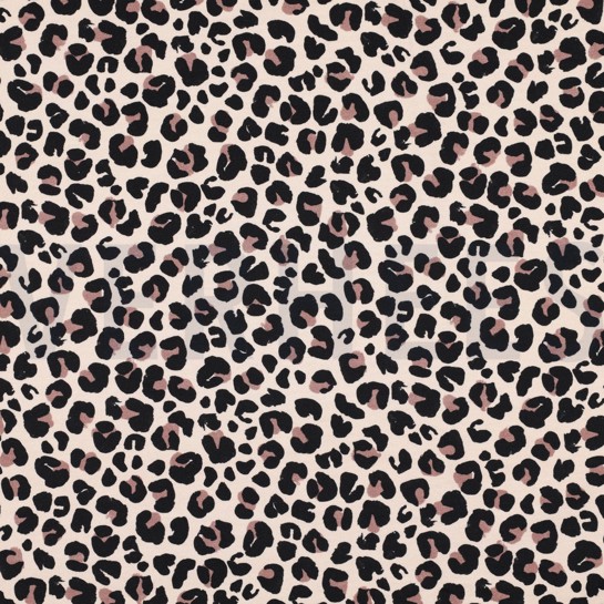 FRENCH TERRY DIGITAL HAPPY FACES BEIGE #7