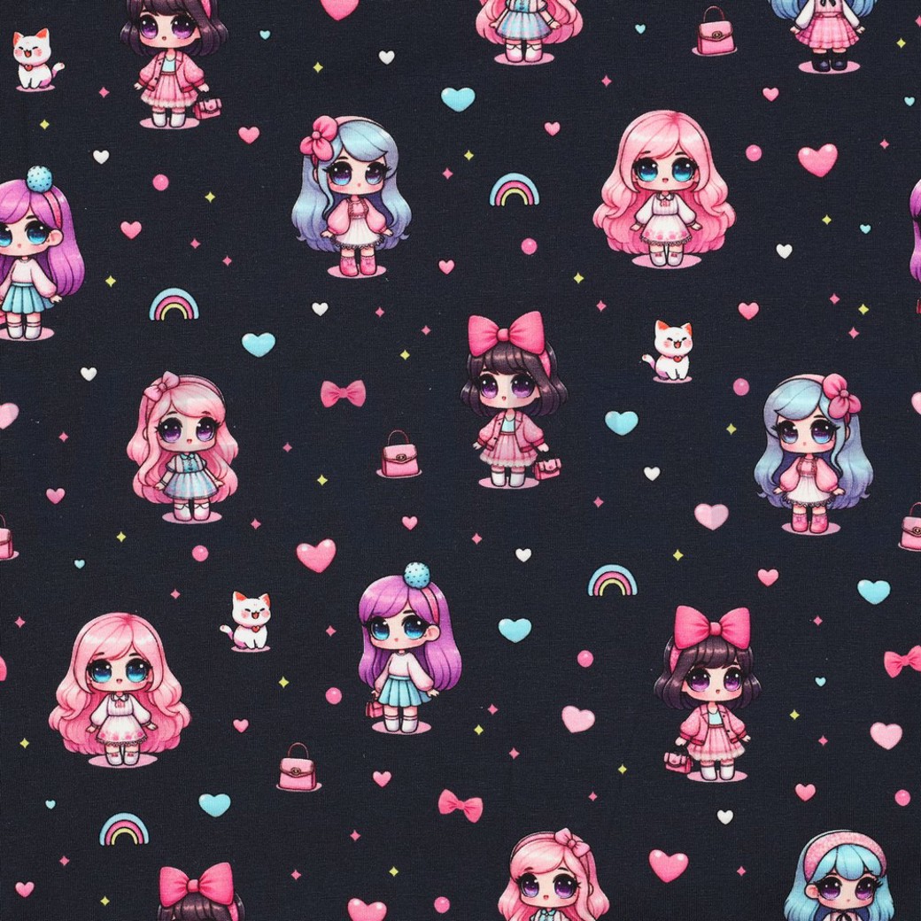 JERSEY DIGITAL DOLLS NAVY