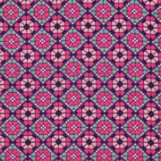 LENZING ECOVERO DIGITAL GEOMETRIC FUCHSIA (thumbnail)