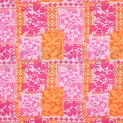 LENZING ECOVERO FLOWERS PATCHWORK FUCHSIA (thumbnail)