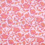 LENZING ECOVERO FLOWERS LIGHT PINK (thumbnail)
