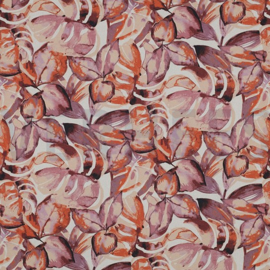 TOILE DÉCORATION DIGITAL FEUILLES VIOLET #7