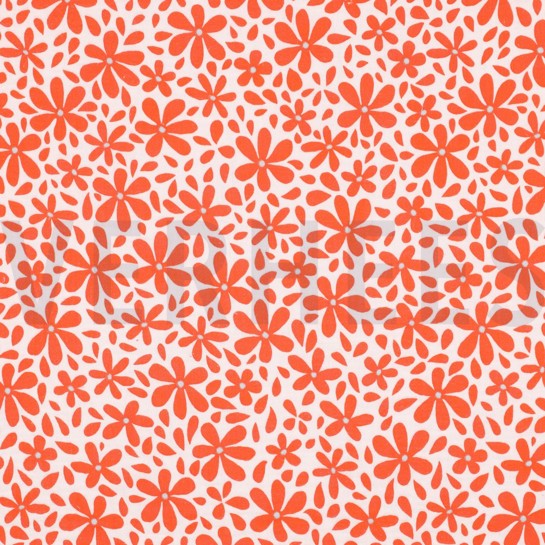 MUSSELIN BLUMEN HELLROSA #7