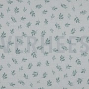 DOUBLE GAUZE LEAVES SAGE (thumbnail)