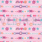 FINE POPLIN LOVE LIGHT PINK (thumbnail)