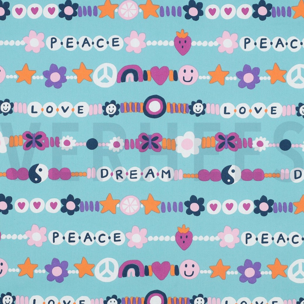 FINE POPLIN LOVE LIGHT PETROL