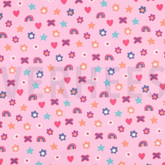 FINE POPLIN LOVE LIGHT PINK #7