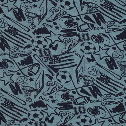 SWEAT MELANGE SPORTS SMOKE BLUE MELANGE (hover)