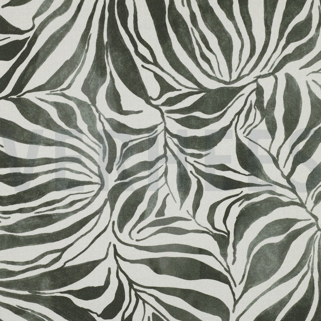 CANVAS DIGITAL LEAVES LINEN