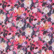 COTTON VOILE DIGITAL FLOWERS FUCHSIA (thumbnail)