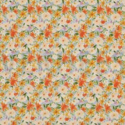 LINEN VISCOSE CRÊPE DIGITAL FLOWERS YELLOW (thumbnail)