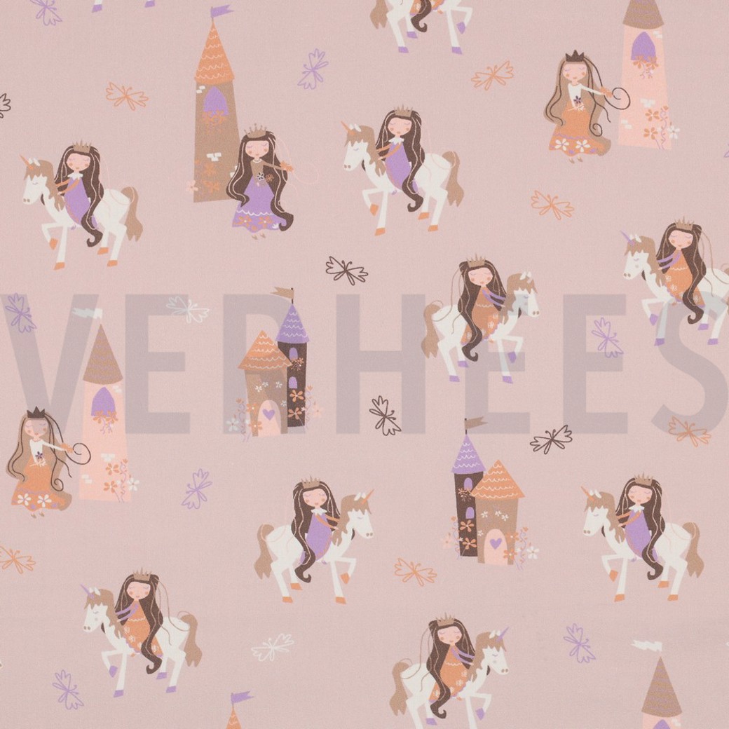 FINE POPLIN PRINCESSES MAUVE