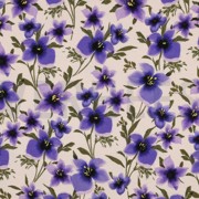 FRENCH TERRY DIGITAL FLOWERS OFF-WHITE (thumbnail)