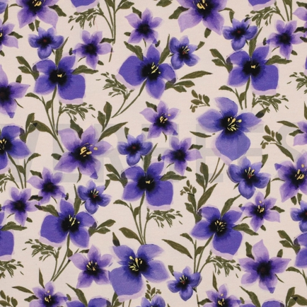 FRENCH TERRY DIGITAL FLOWERS OFFWHITE (hover)