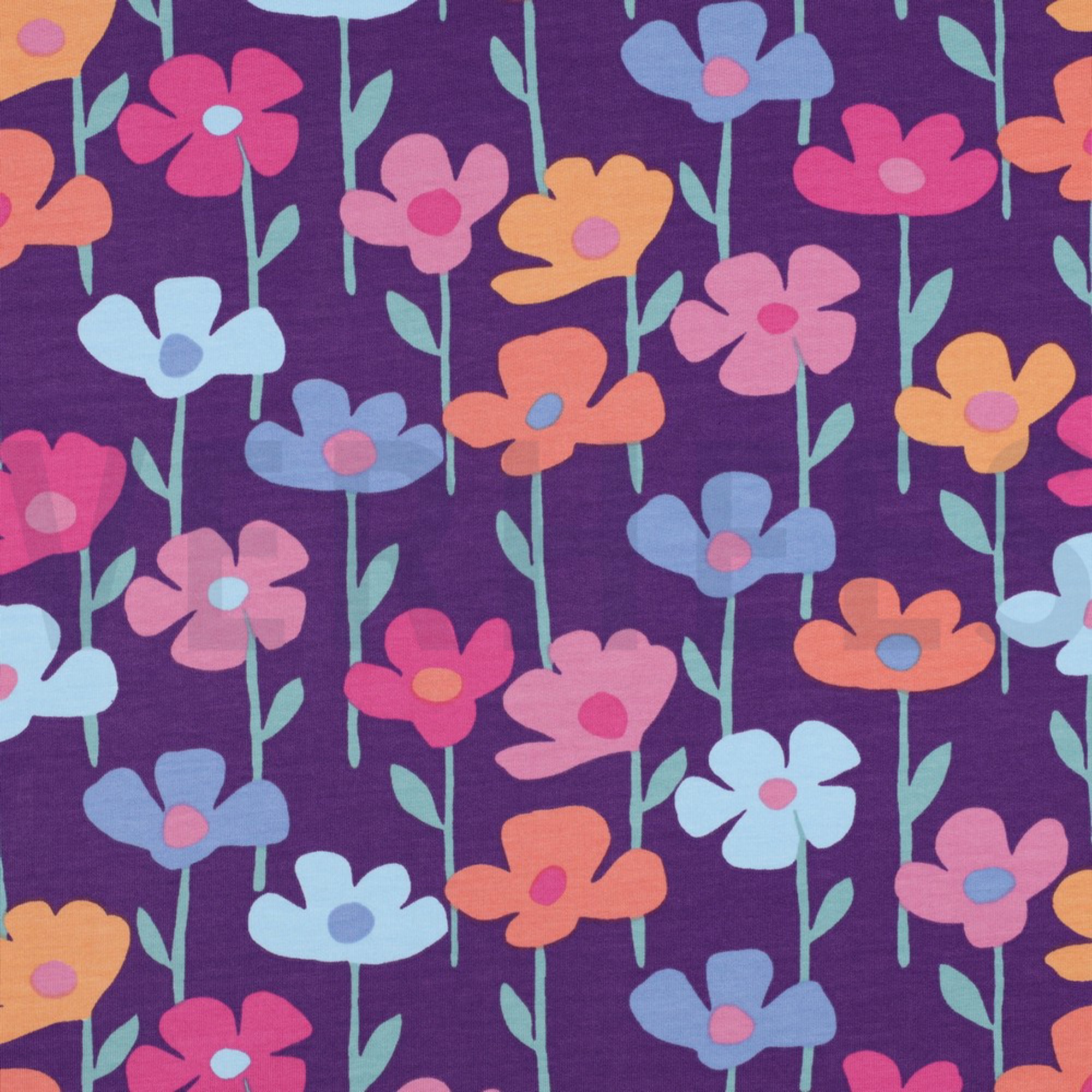 FRENCH TERRY FLOWERS PURPLE (high resolution)