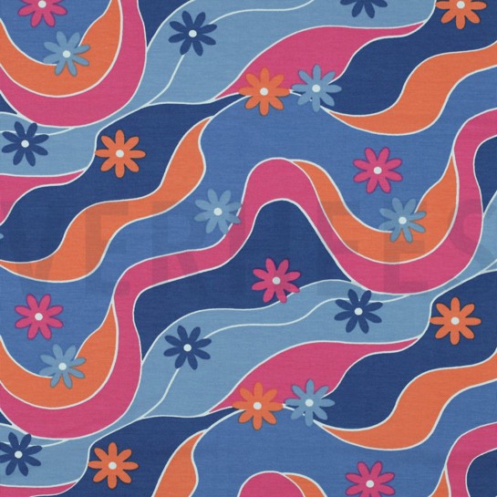 JERSEY BLUMEN BLAU #7