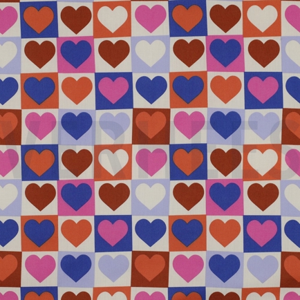 FINE POPLIN HEARTS OFF-WHITE (hover)