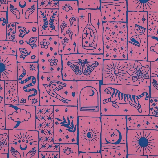 FINE POPLIN BOHO FUCHSIA #7