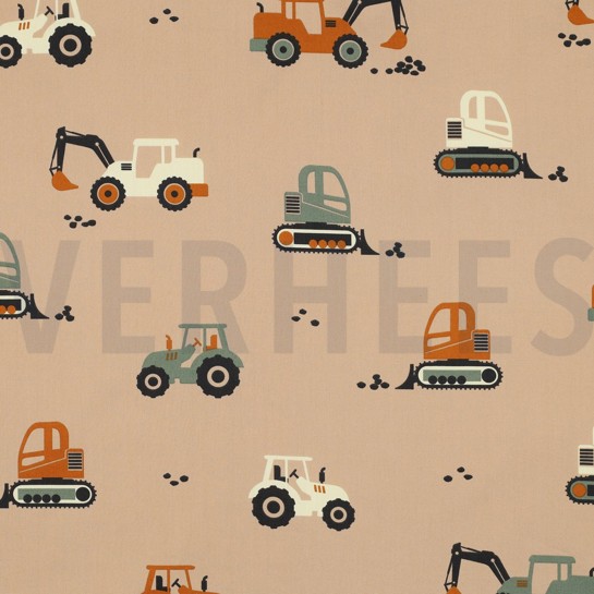 KATOENEN POPLIN VOERTUIGEN BEIGE #7