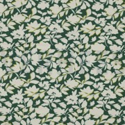 BAMBOO COTTON JERSEY FLOWERS EMERALD (thumbnail)