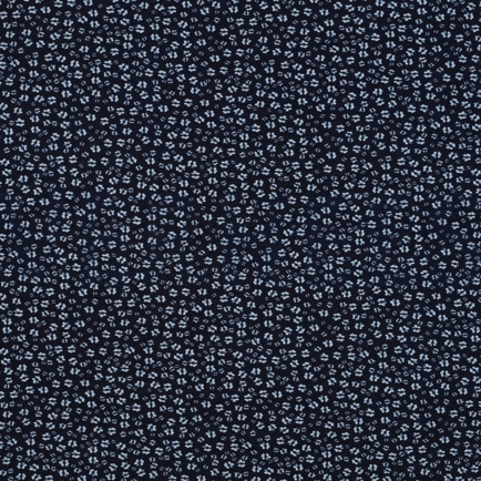 BAMBUS BAUMWOLL JERSEY BLUMEN MARINEBLAU (hover)