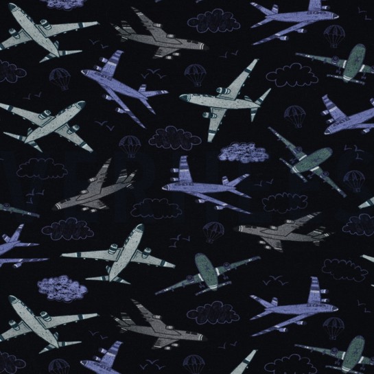 JERSEY DIGITAAL VLIEGTUIGEN MARINEBLAUW #7