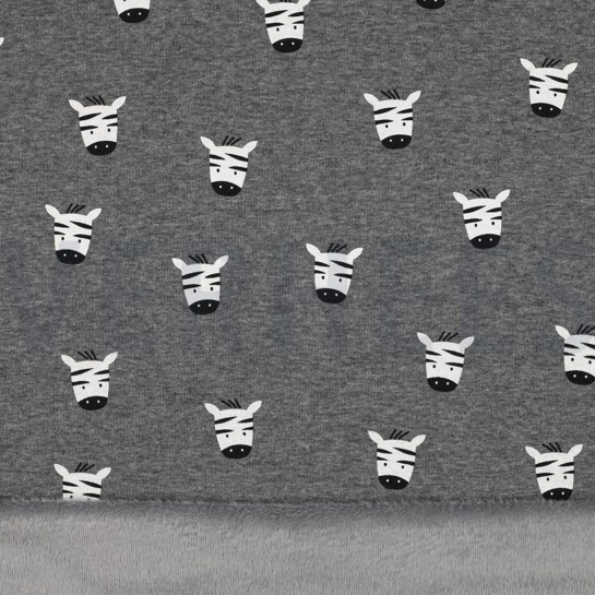 ALPENFLEECE ZEBRA GRAU MELIERT #7