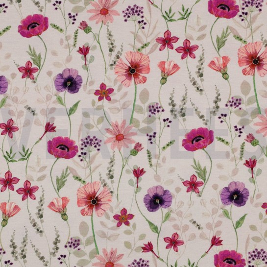 JERSEY DIGITAL FLOWERS OFF-WHITE #7