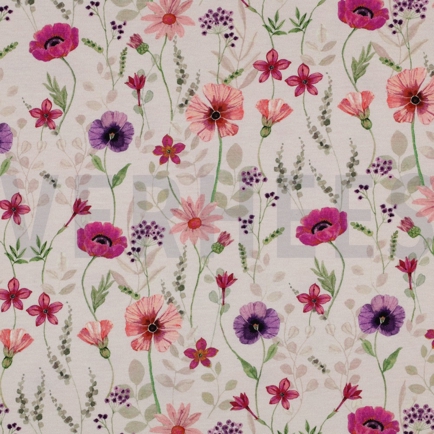 JERSEY DIGITAL FLOWERS OFF-WHITE (hover)