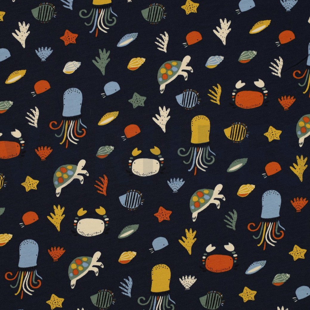 JERSEY OCEAN ANIMALS NAVY