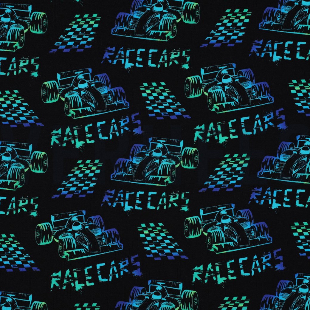 JERSEY DIGITAL RACECARS BLUE