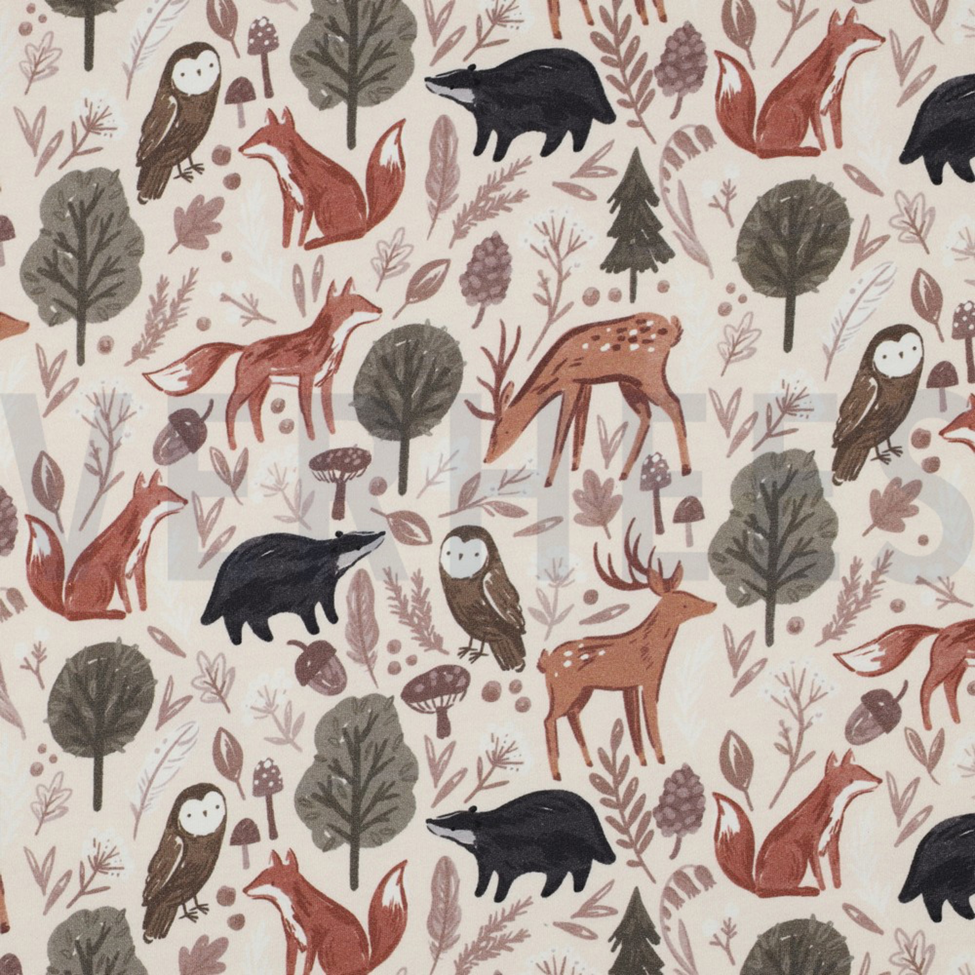 SWEAT DIGITAL FOREST ANIMALS OFF-WHITE (high resolution)